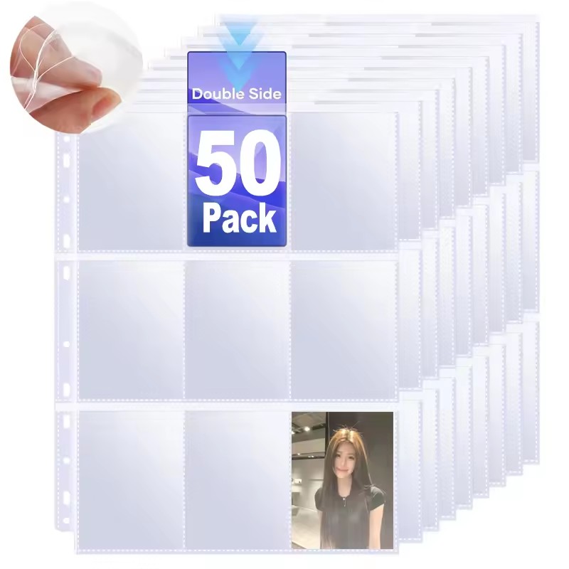 Trading Card Binder - Double-Sided Card Sleeves Binder Pocket Gaming