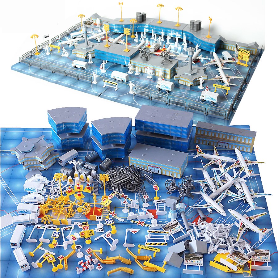 Model Airplane Plastic - 200Pcs Aircraft Airports Model Toy Figures