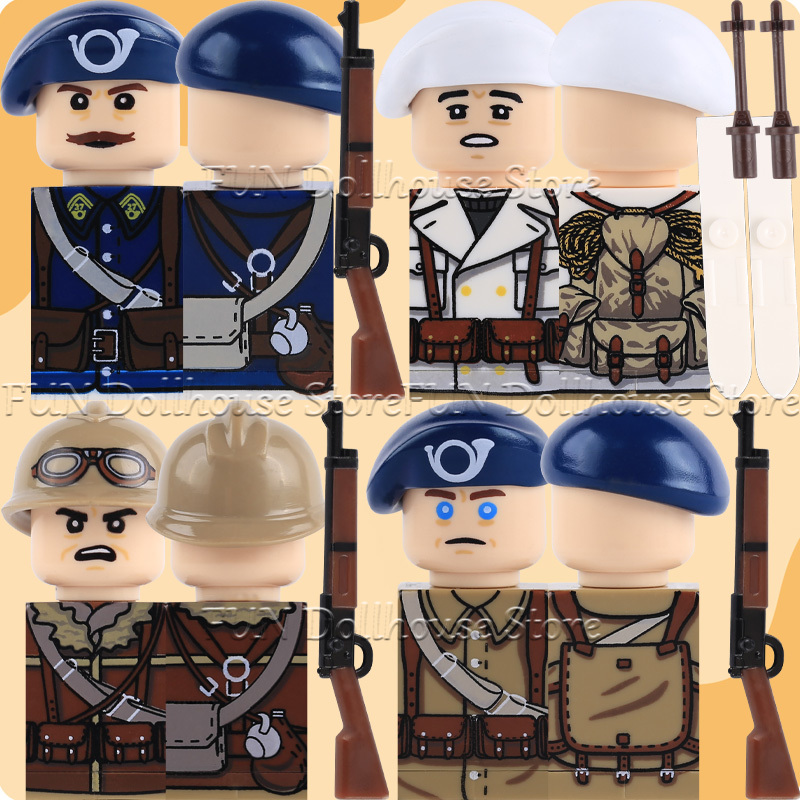 WW2 Military Army French Soldi – Lego Minifigure Holder Bewertung und Preis