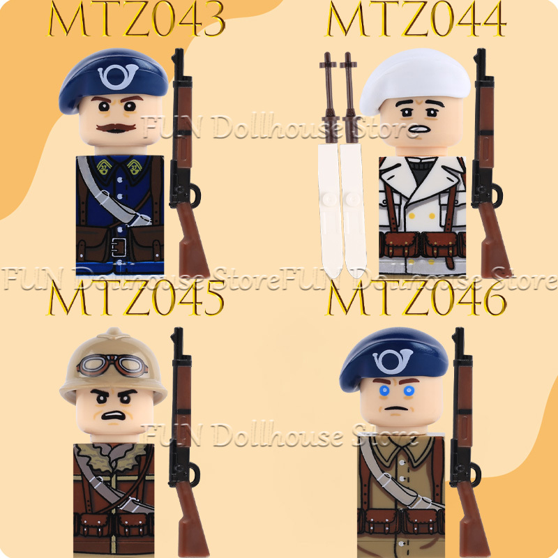 WW2 Military Army French Soldi – Lego Minifigure Holder Bewertung und Preis