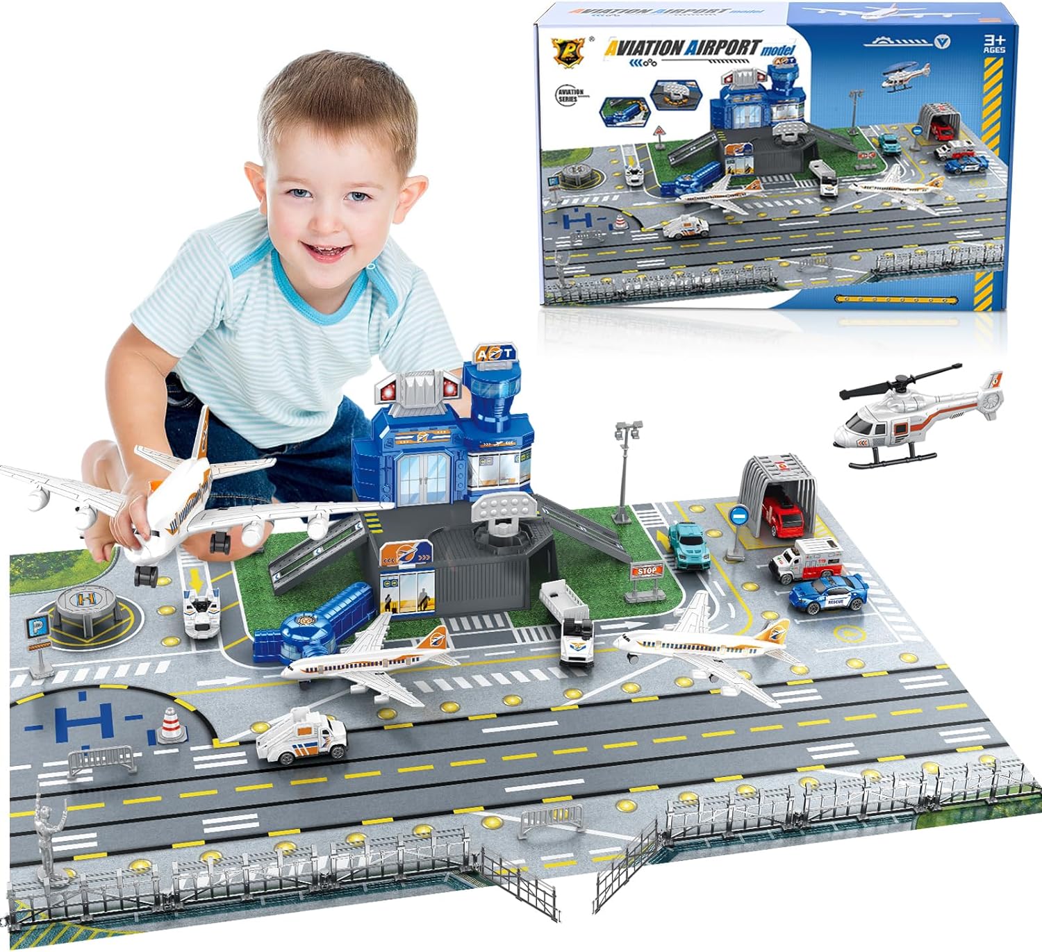 Children's Airport Scene Toy S – Model Airplane Plastic Bewertung und Preis