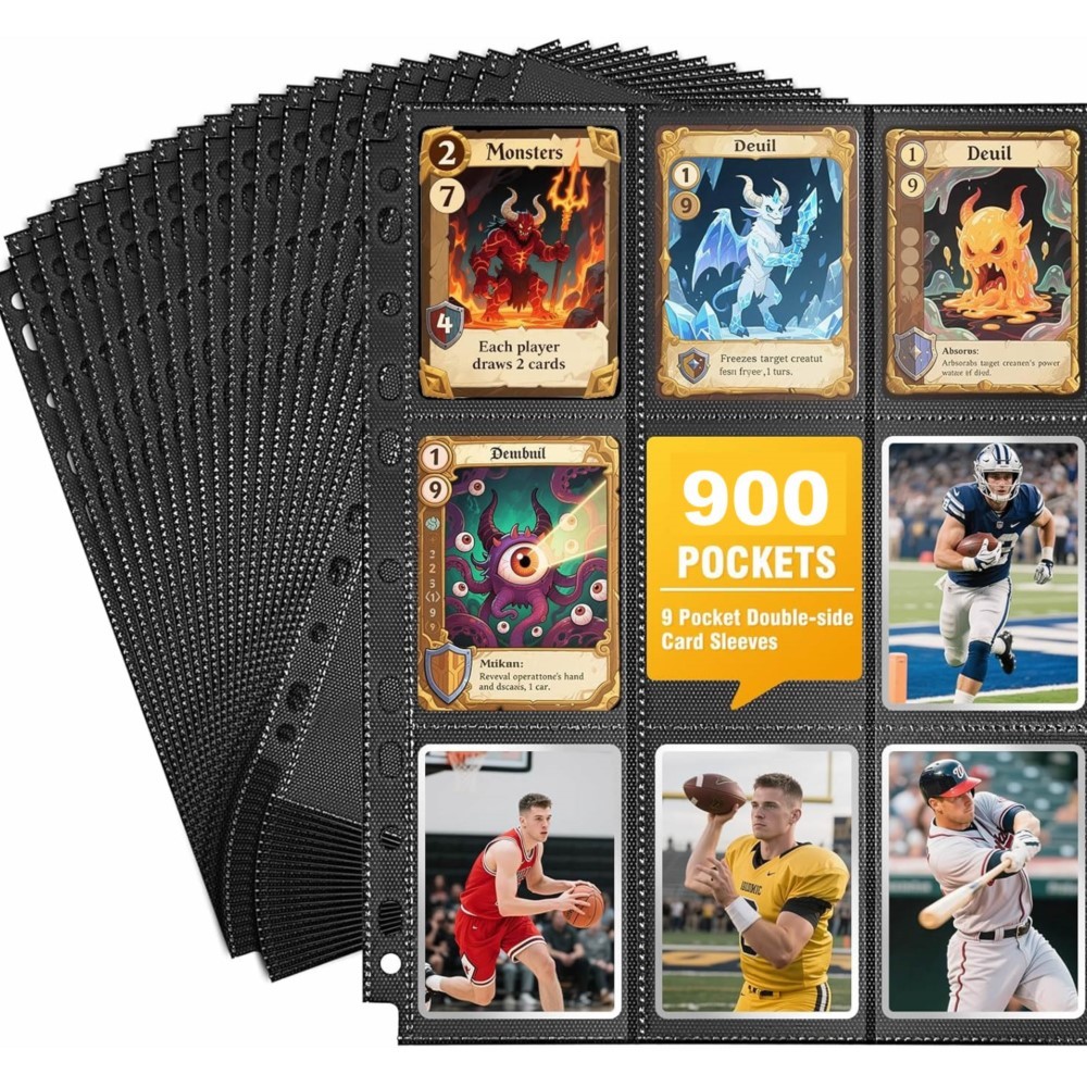 50Pack 900 Pockets Trading Car – Trading Card Binder Bewertung und Preis