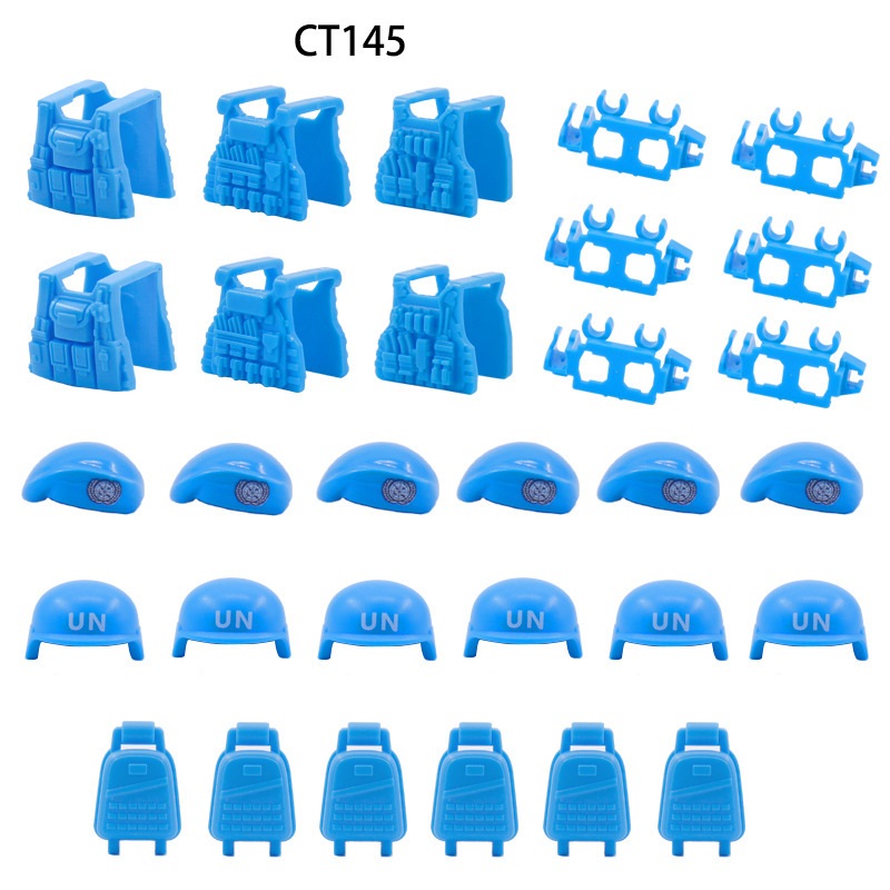 UN peacekeeping Forc Beret Bul – Lego Minifigure Holder Bewertung und Preis
