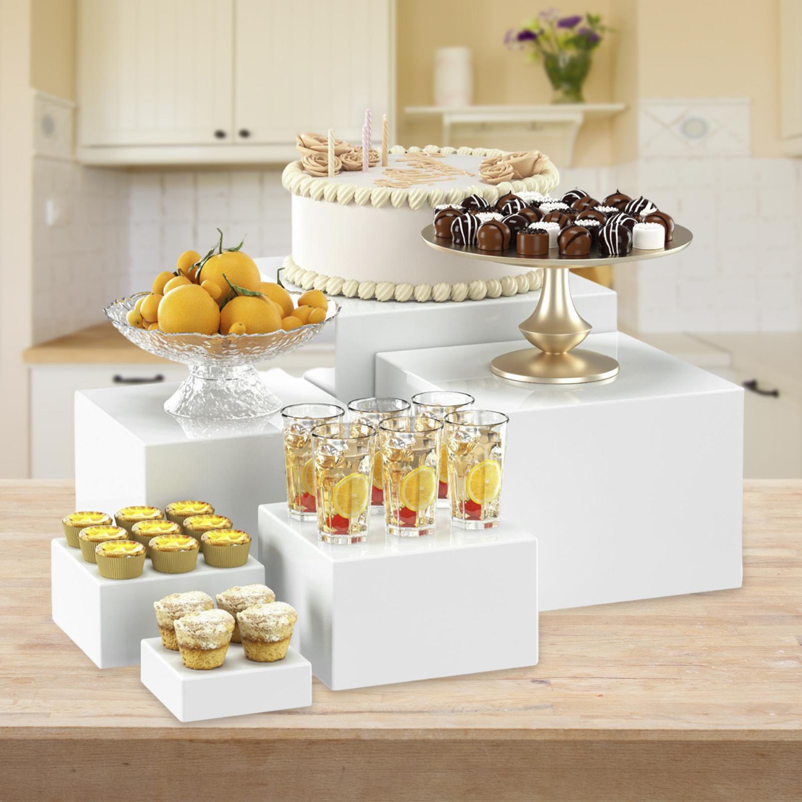 6x Acrylic Buffet Riser Desser – Display Risers Set Bewertung und Preis