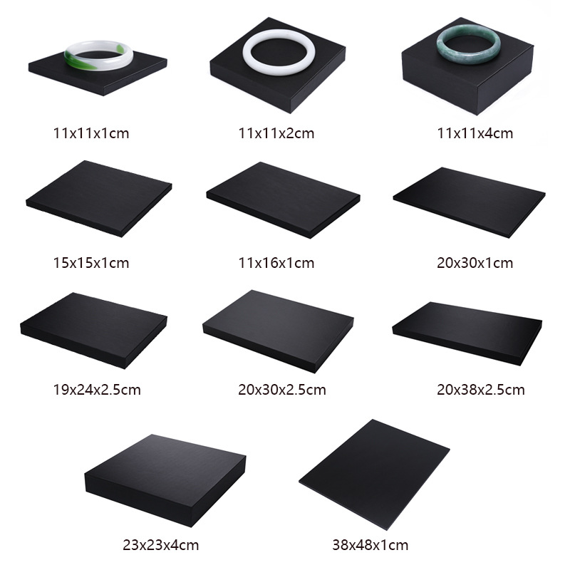 Black PU Leather Jewelry Displ – Display Risers Set Bewertung und Preis