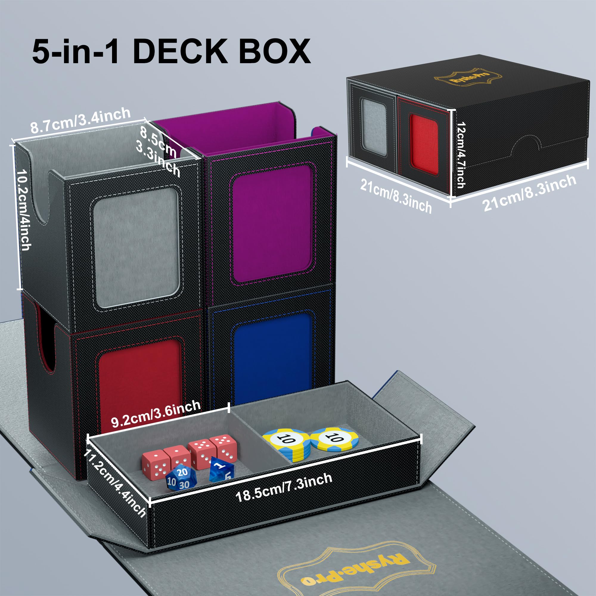 5 In 1 Deck Box For Pokemon Bl – Trading Card Binder Bewertung und Preis