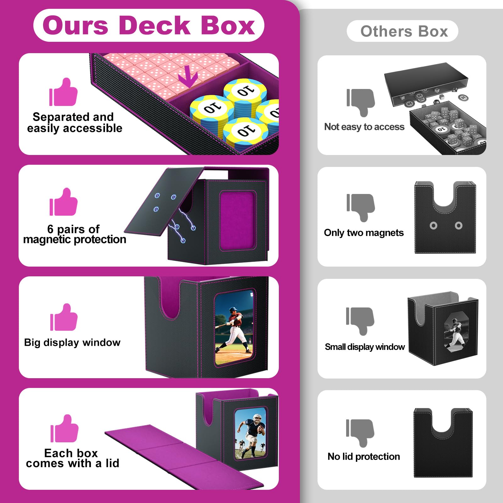 5 In 1 Deck Box For Pokemon Bl – Trading Card Binder Bewertung und Preis