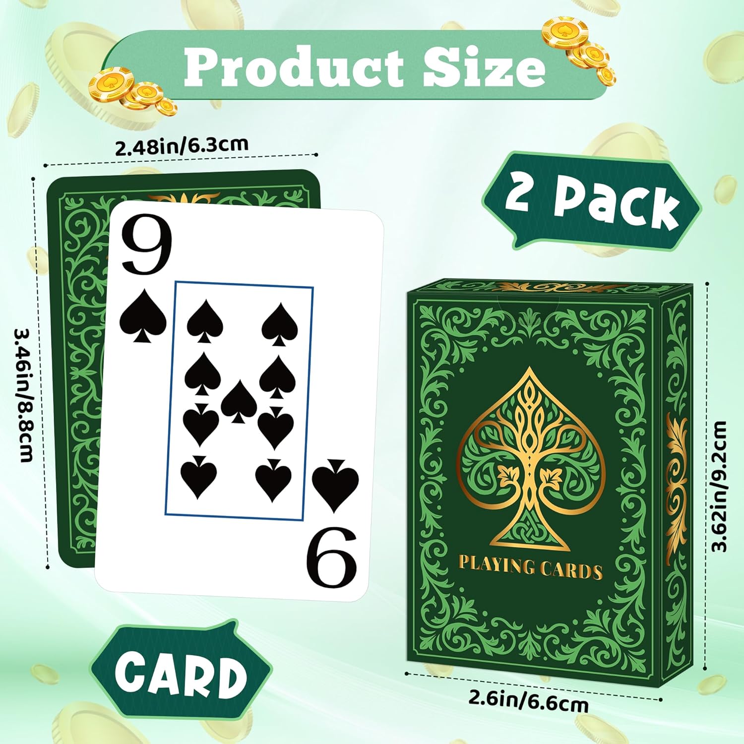2 Pack Playing Cards | Large P – Graded Card Display Bewertung und Preis