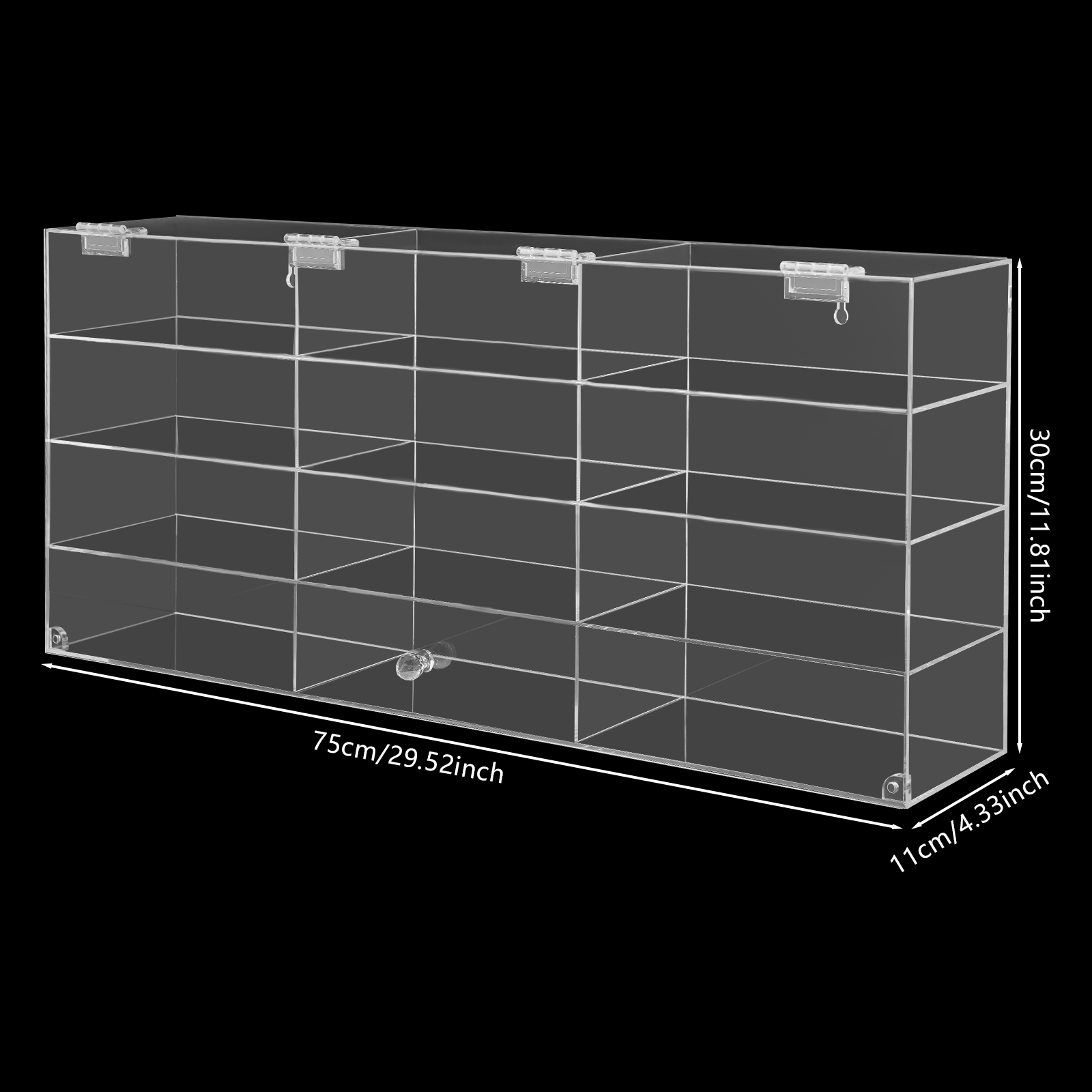 4 Tiers Wall Mounted Toy Displ – Display Case Acrylic Bewertung und Preis