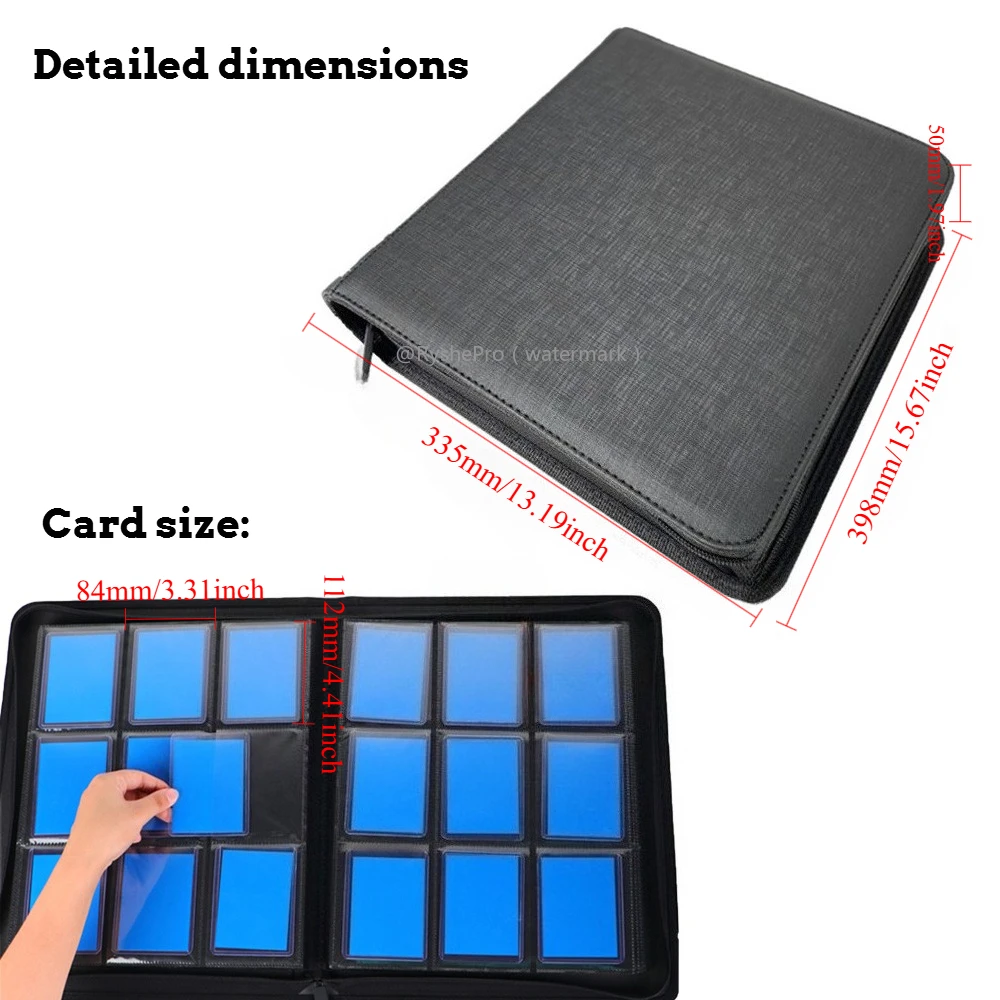 9 Pocket PU Leather Toploader  – Pokemon Binder Card Bewertung und Preis