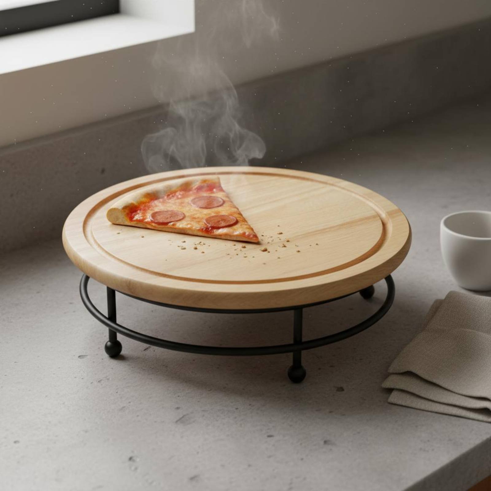 Pizza Stand Retro Design Round – Display Risers Set Bewertung und Preis