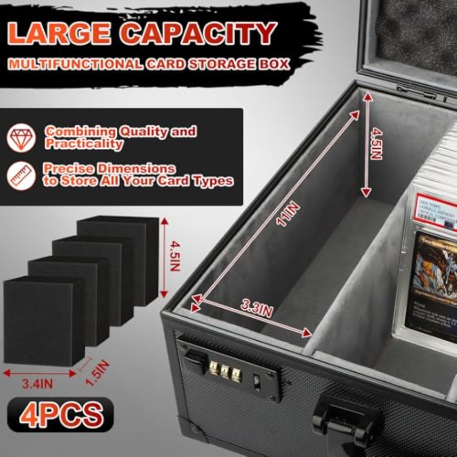 Graded Card Storage Box Holds  – Card Top Loader Bewertung und Preis