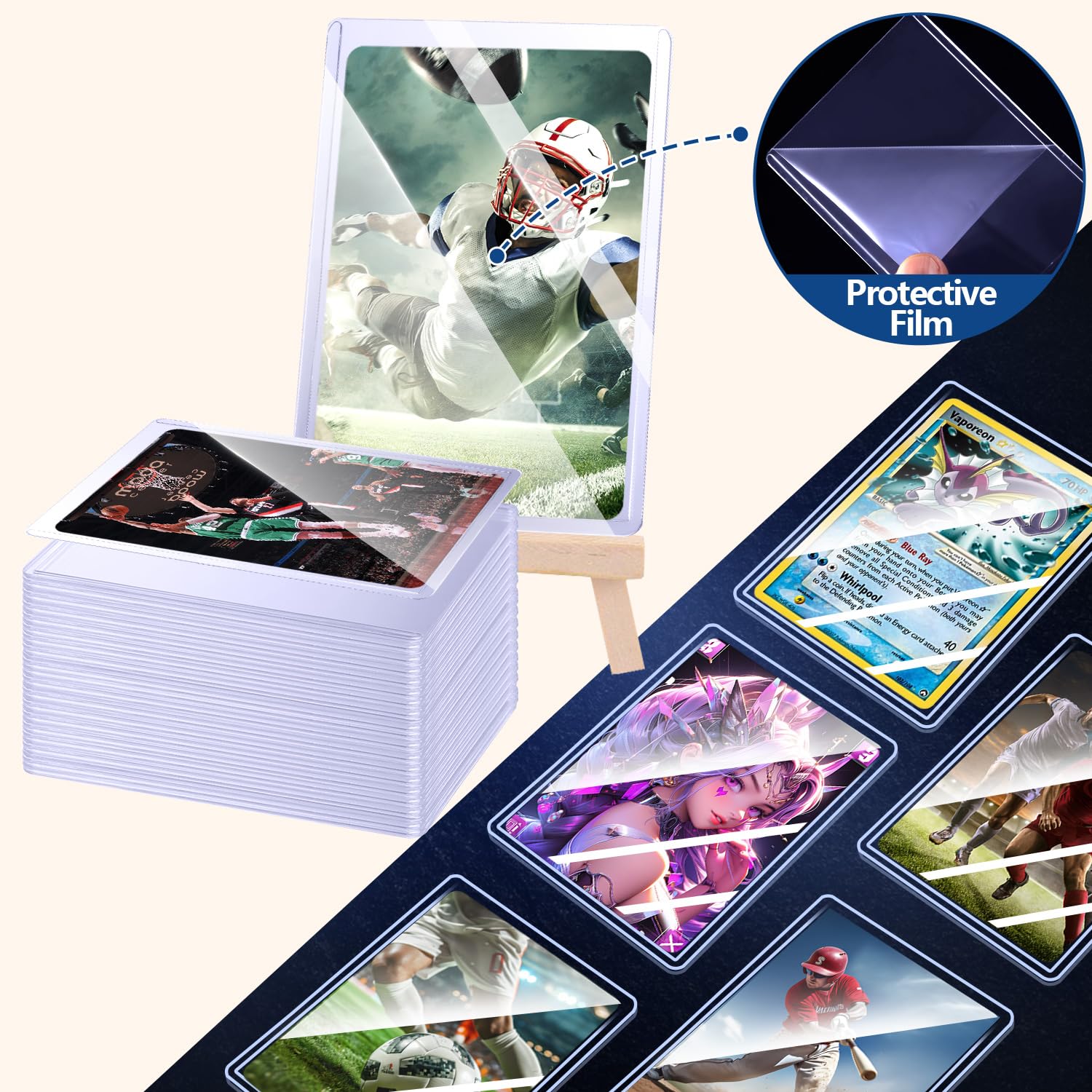 25-100pcs Hard Card Sleeves An – Card Penny Sleeve Bewertung und Preis