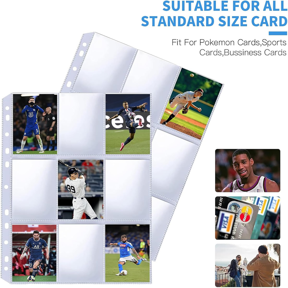 50 Pack 9 Pocket Card Sleeves  – Trading Card Binder Bewertung und Preis