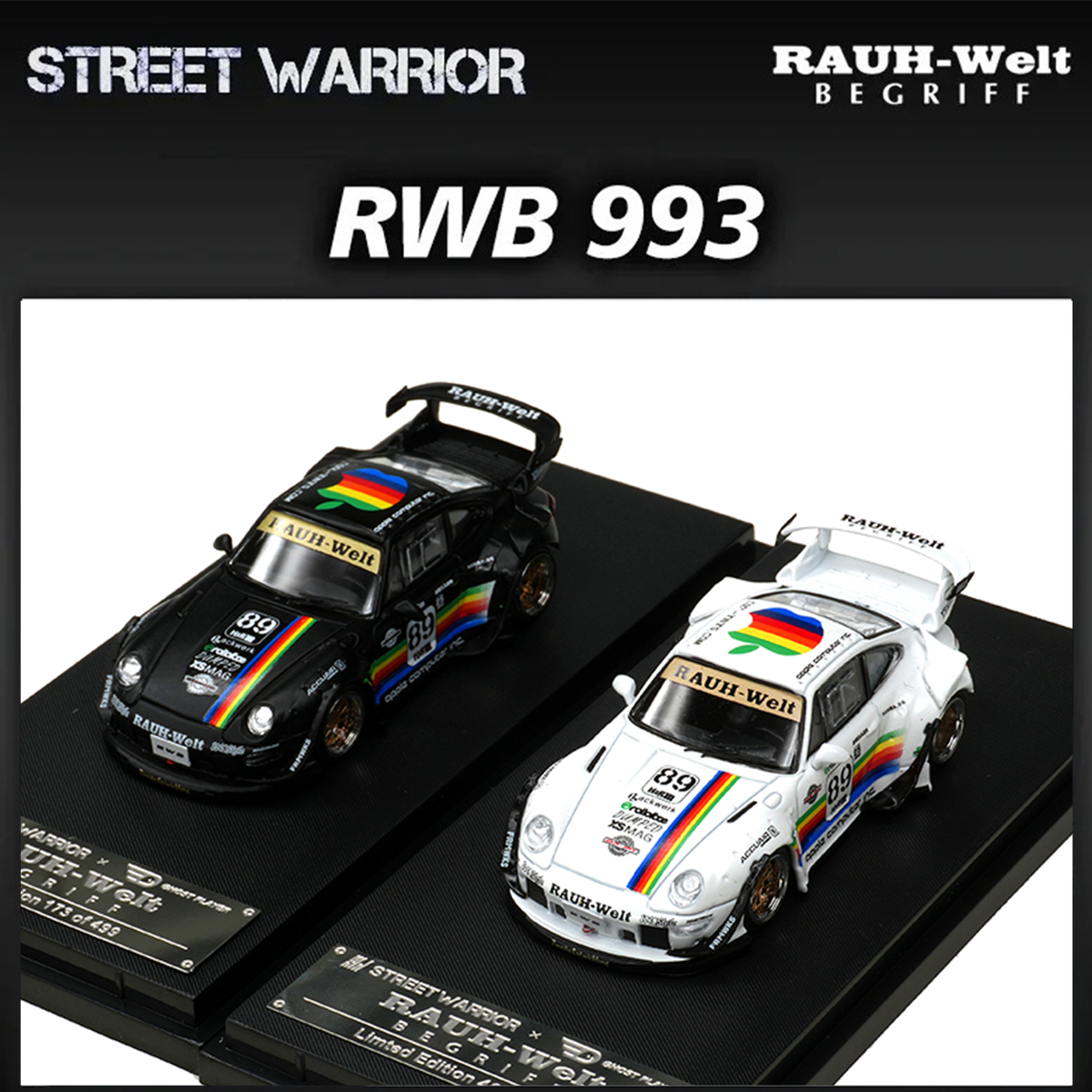 SW In Stock 1:64 RWB 993 Black – Die Cast Car 1 64 Bewertung und Preis